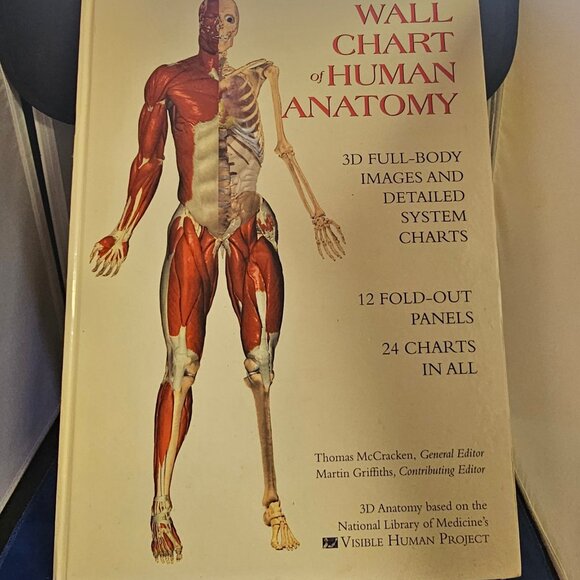 Wallchart of Human Anatomy: 3 D Full-Body Images, Detailed System Charts - Picture 1 of 6